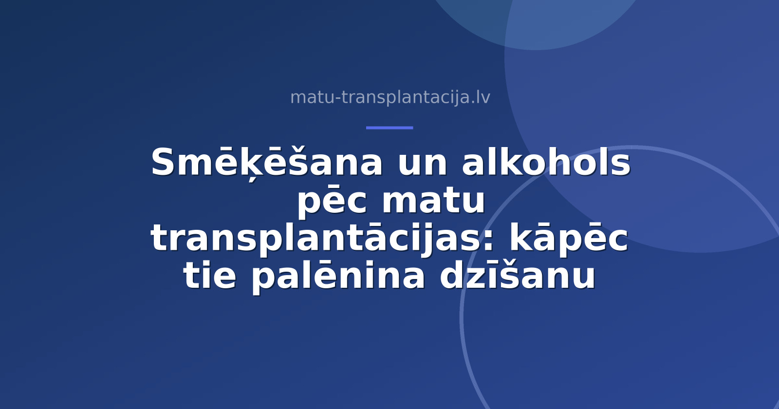 Smēķēšana un alkohols pēc matu transplantācijas: kāpēc tie palēnina dzīšanu